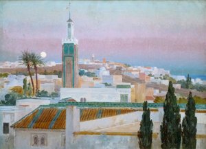 Atardecer en TangerTangier hämärässä
